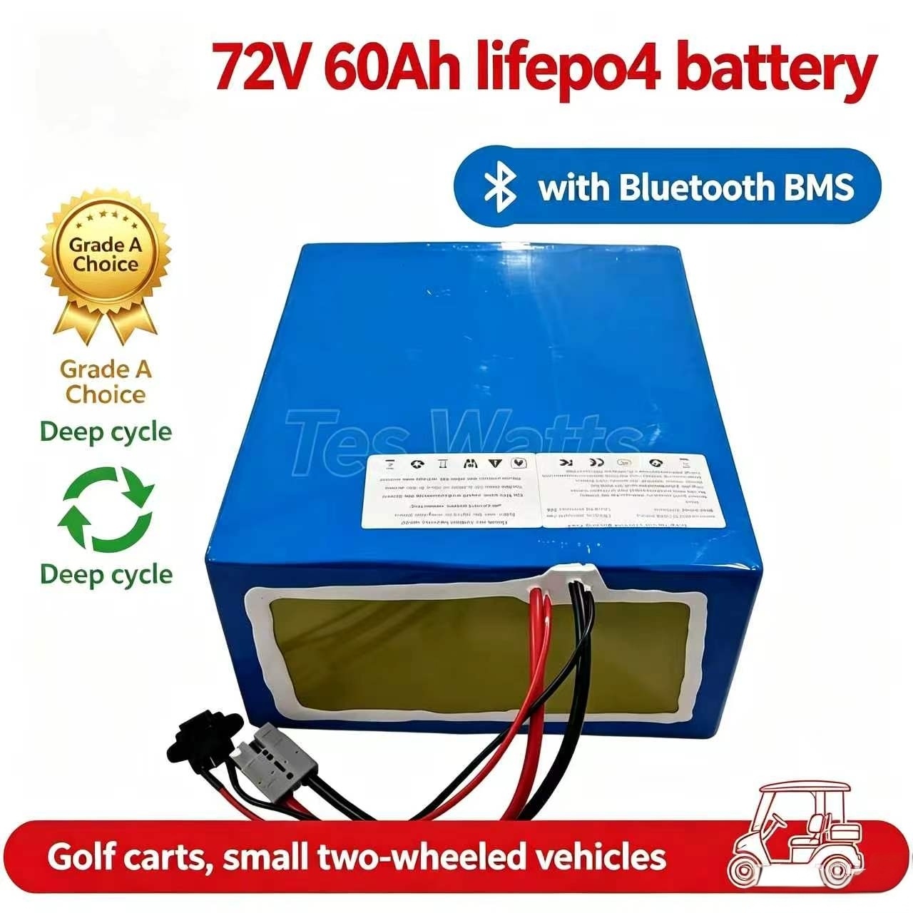 lithium 72V 60Ah lifepo4 batte - 72V 60Ah Lifepo4 Battery Pack recension och pris