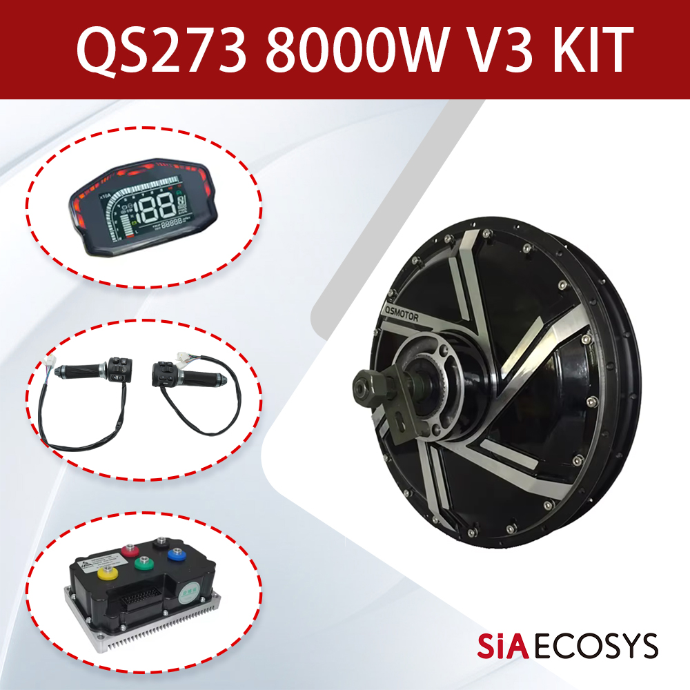 QSMOTOR QS273 V3 8000W 72V Hub - Qs273 Hub Motor 8000W 72V recension och pris