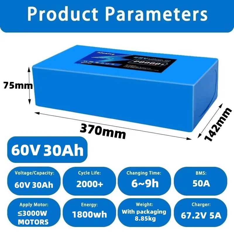 60V 20AH 30AH 21700 Lithium Ba - 60V 30Ah Electric Scooter Battery recension och pris